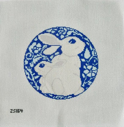 Blue and White Bunnies
