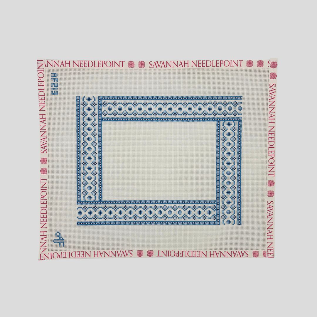 Frame: Blue Pattern