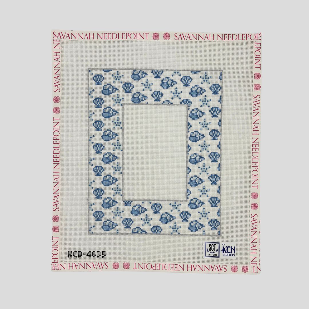 Blue Seashell Frame/Pillow