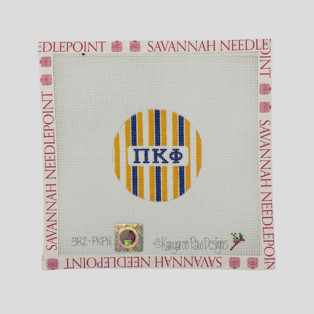 Pi Kapp 3" Striped Round