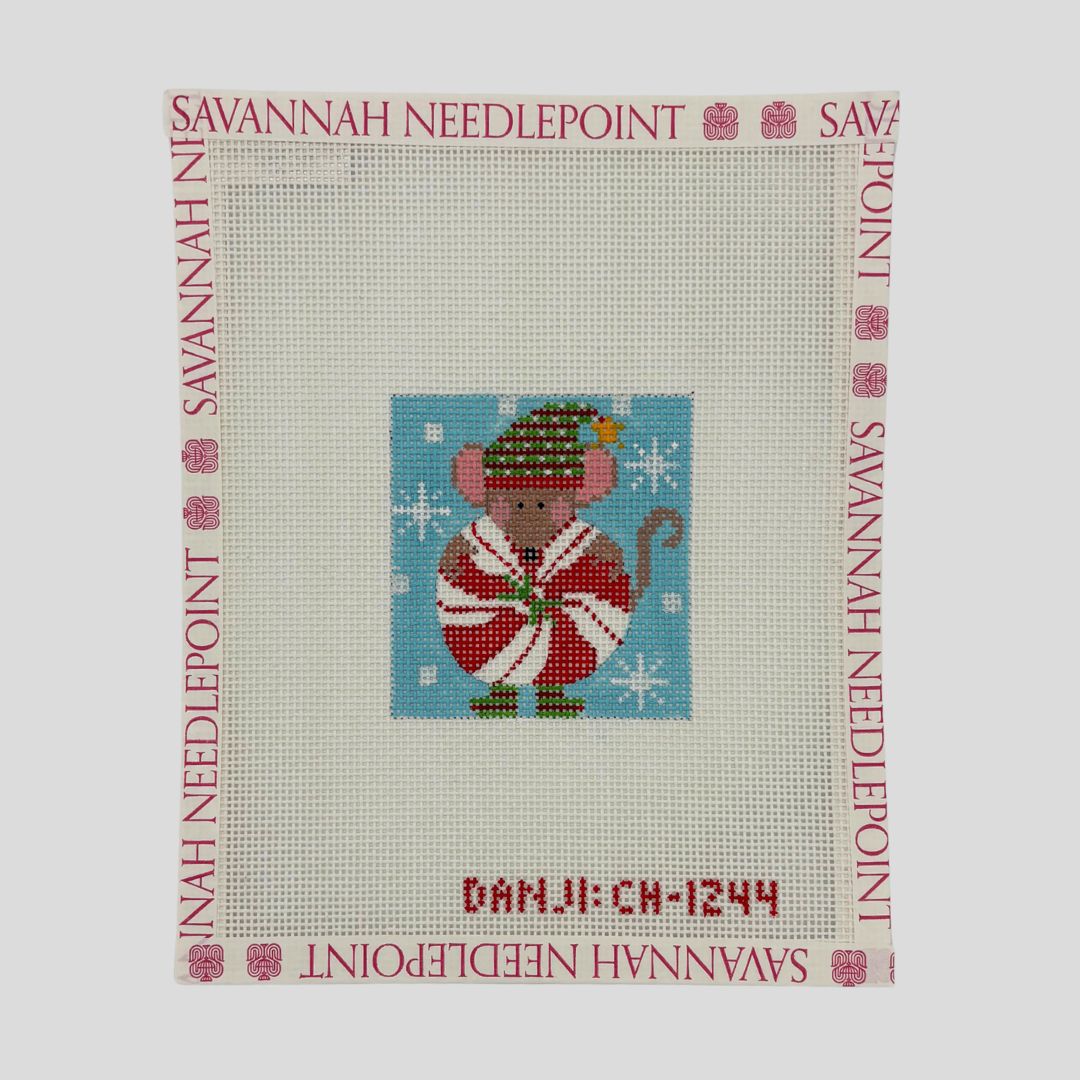 Mouse Ornament - Peppermint