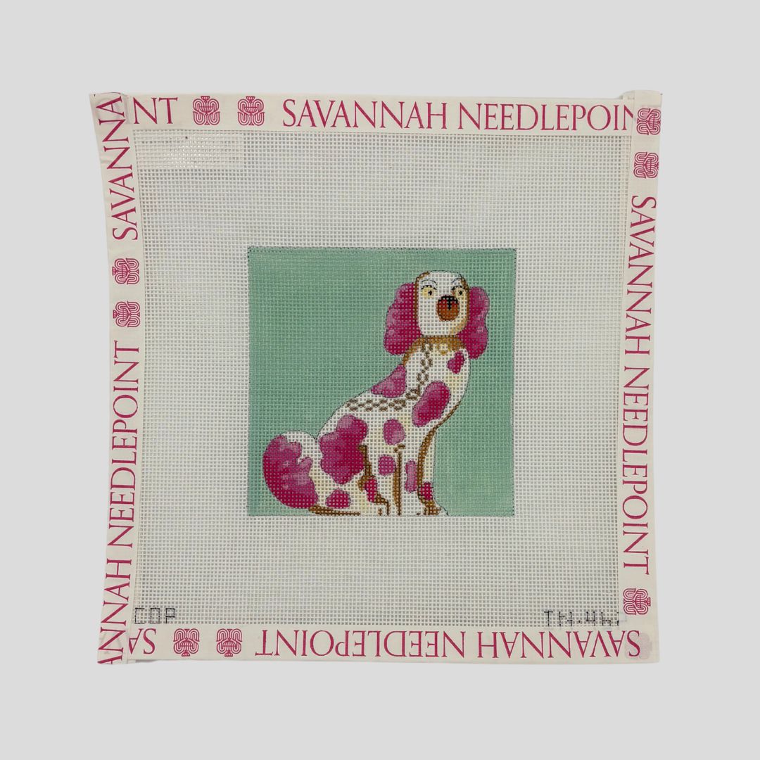 Staffordshire Pink Dog - Right Facing