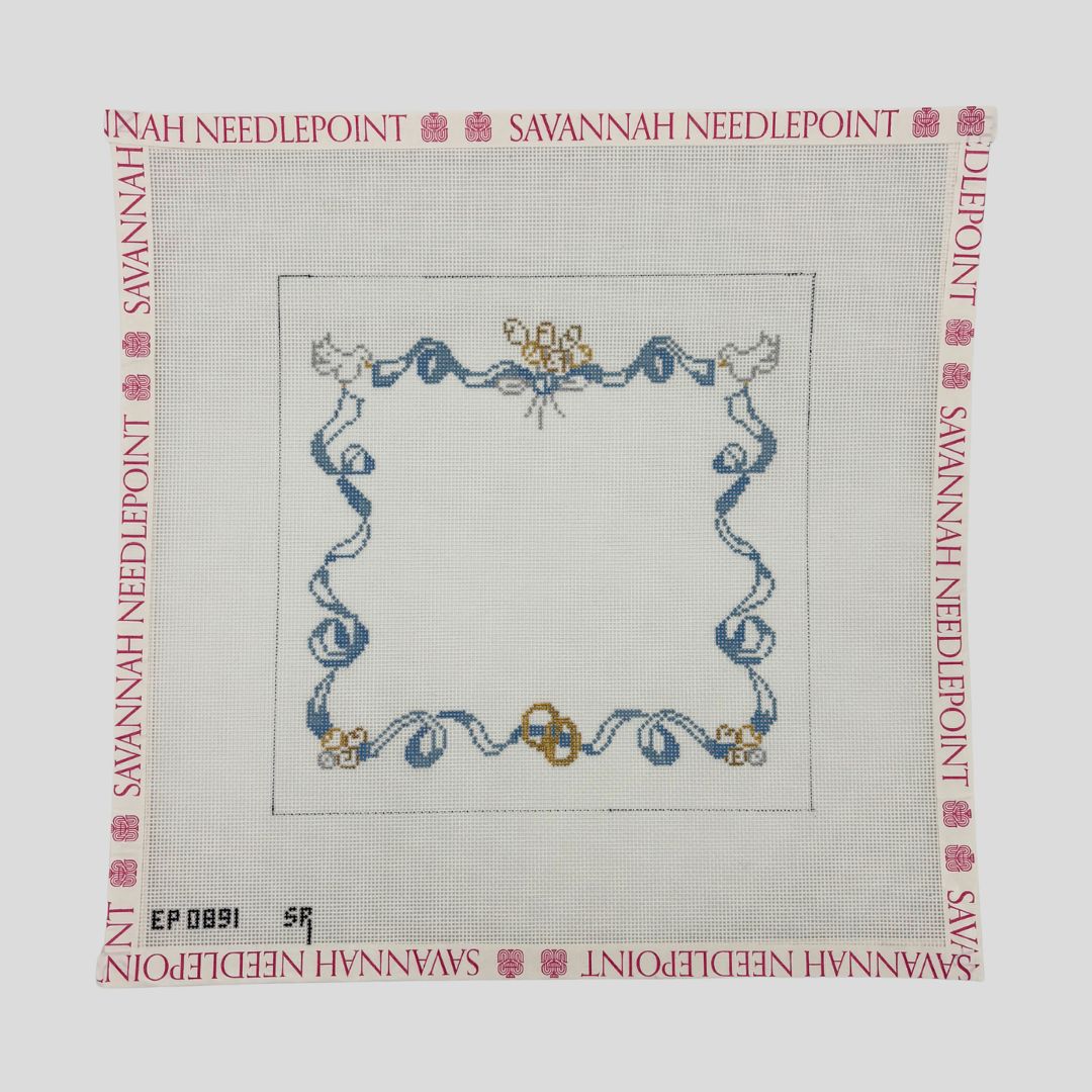 Ribbon and Doves Pillow