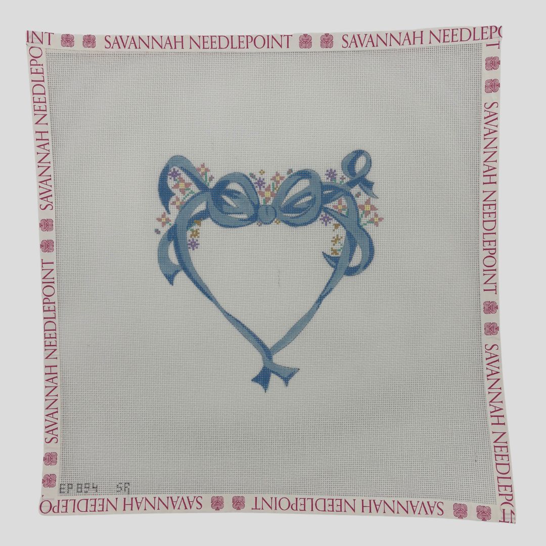 Floral Ribbon Heart