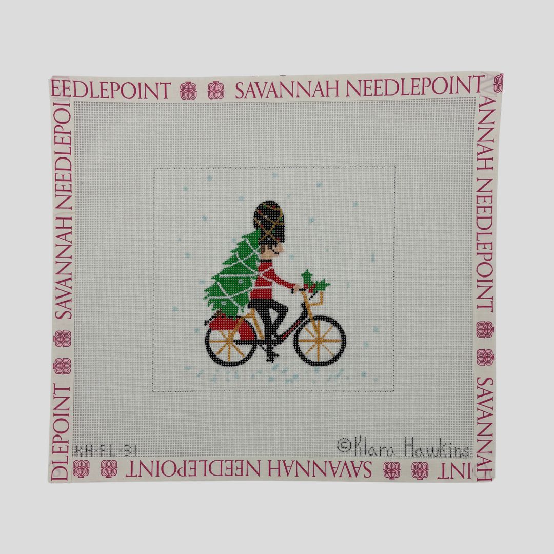 London Christmas - Guardsman on Bicycle