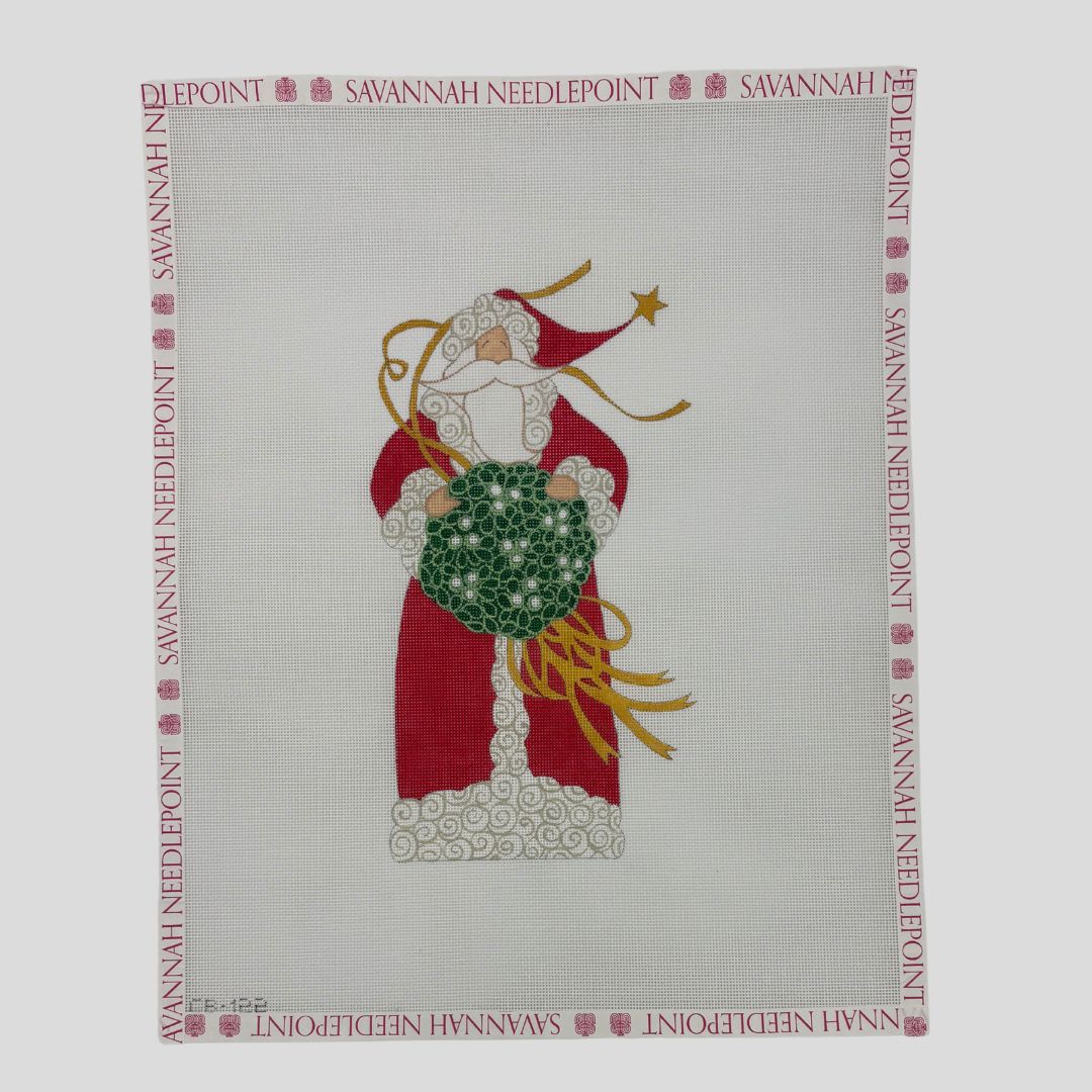 Santa with Wreath