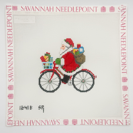 Santa on Bicycle