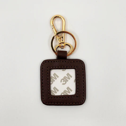 Square Leather Key Fob