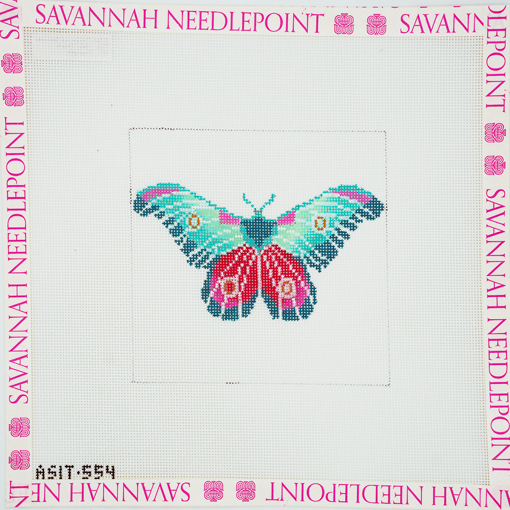 Teal and Rose Butterfly
