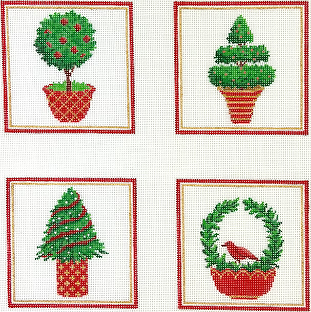 Christmas Topiary Coasters