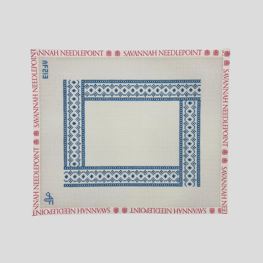 Frame:  Blue Pattern