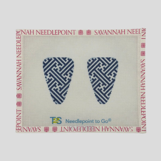 Navy Fretwork Scissor Case