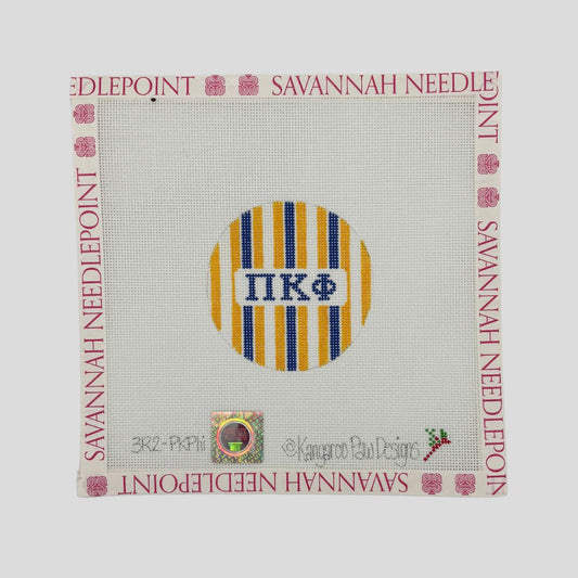 Pi Kapp 3" Striped Round