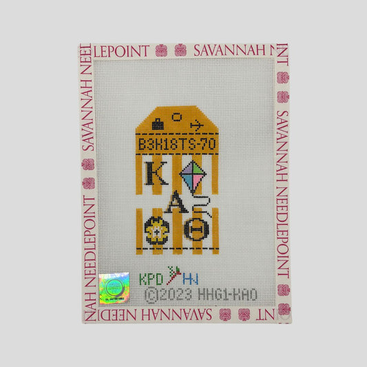 Kappa Alpha Theta Retro Travel Tag