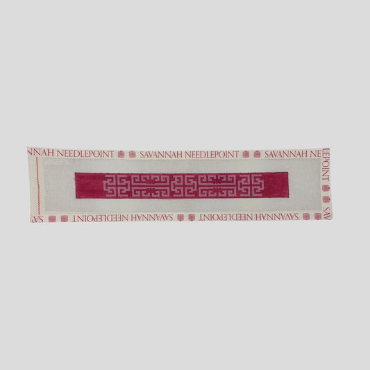 Pink Greek Key - Key Fob