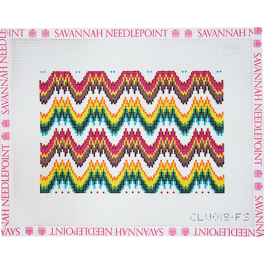 Flame Stitch Clutch