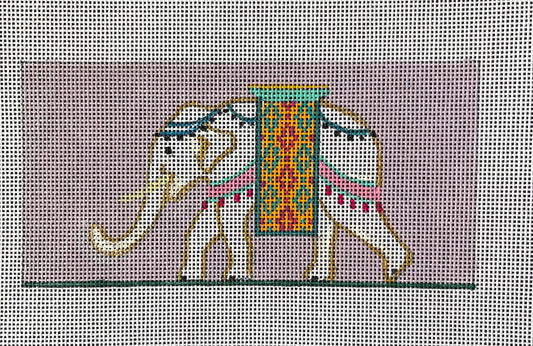 Elephant with Purple Background