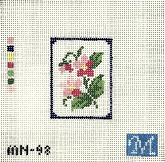 Flower Mah Jong Tile