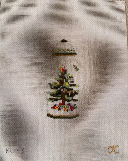 Christmas Spode Ginger Jar