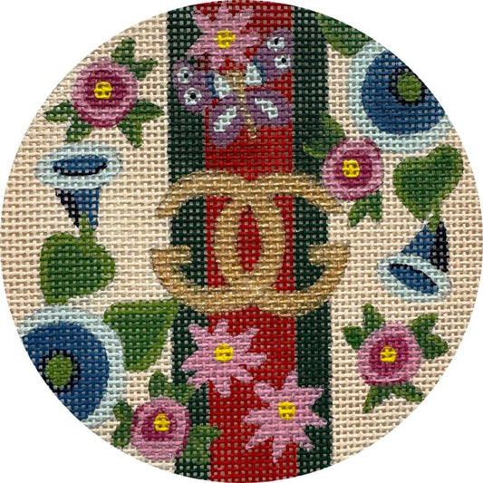 Gucci Floral Round - Pink background