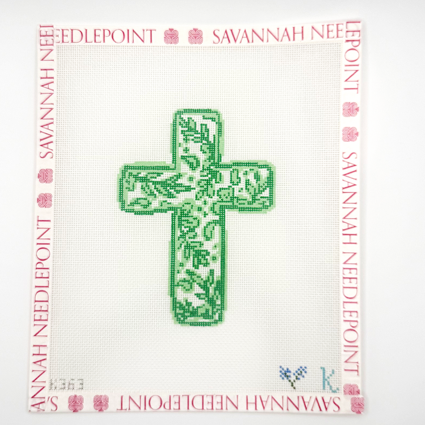 Chinoiserie Cross - Green