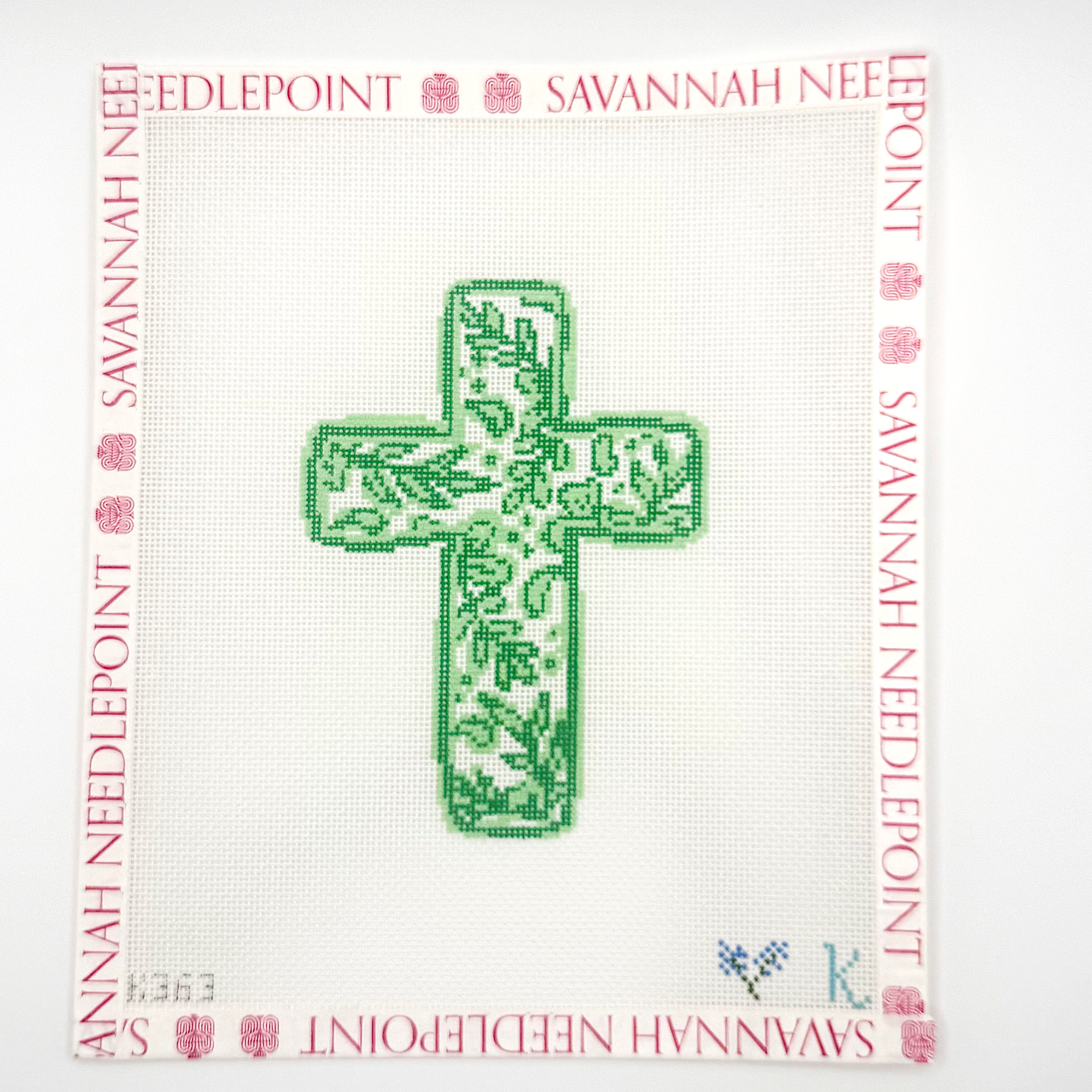 Chinoiserie Cross - Green