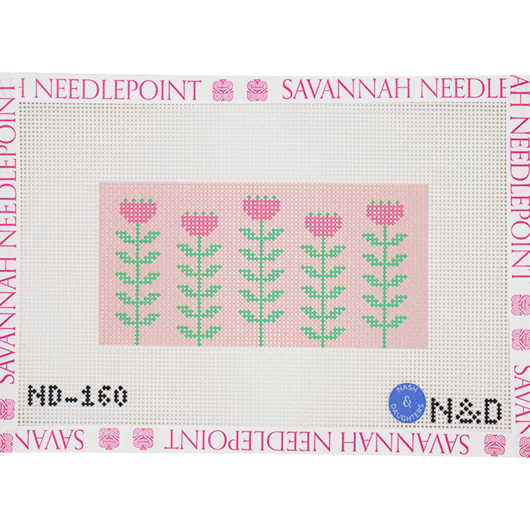 Pink & Green Flower Clutch Insert