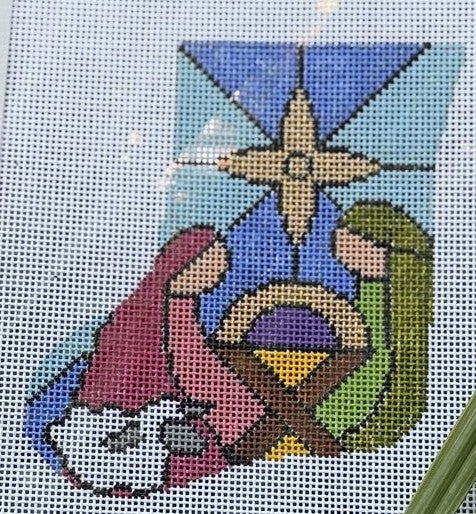 Stained Glass Crech Mini Sock