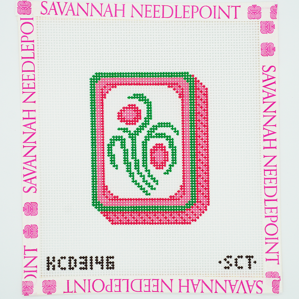 Pink Mahjong Flower