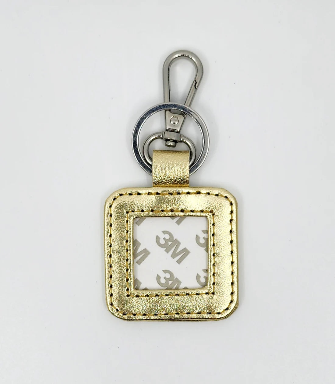 Square Leather Key Fob