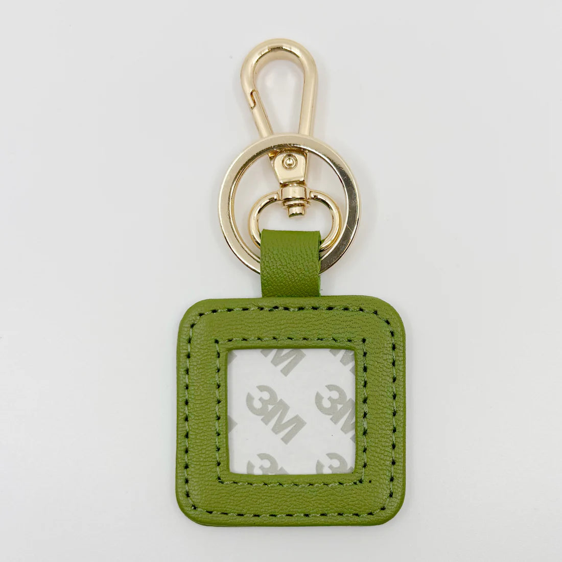 Square Leather Key Fob