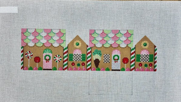 Pink, Green & White Necco 3D House