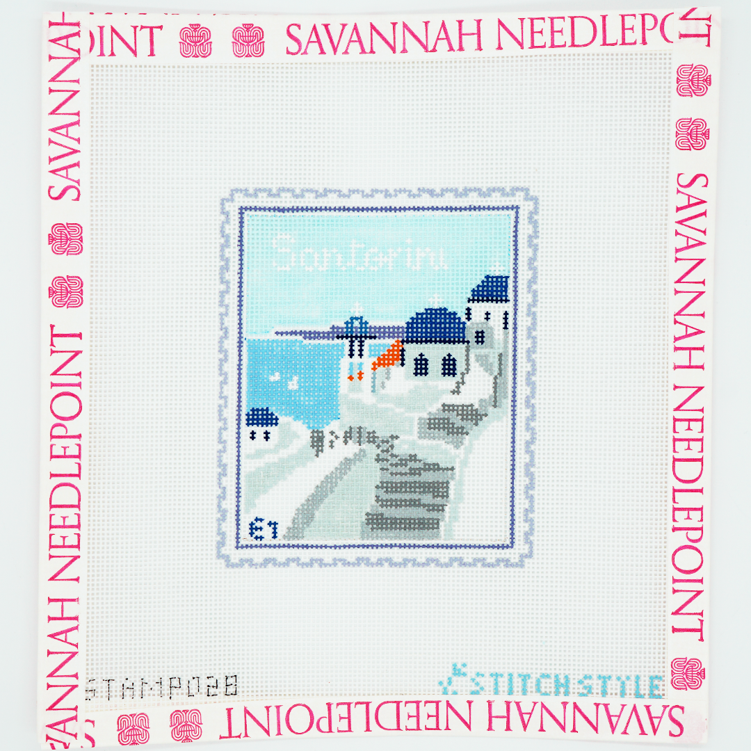 Santorini Stamp