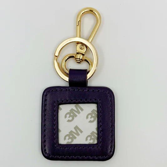 Square Leather Key Fob