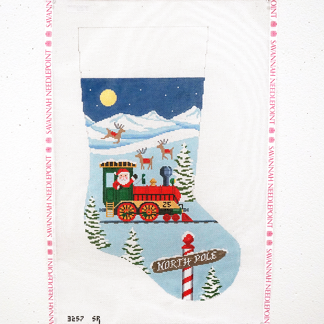 Santa's Train Engine Stocking