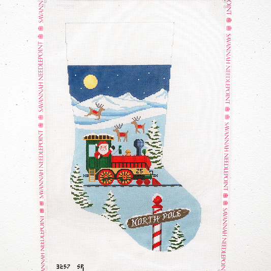 Santa's Train Engine Stocking