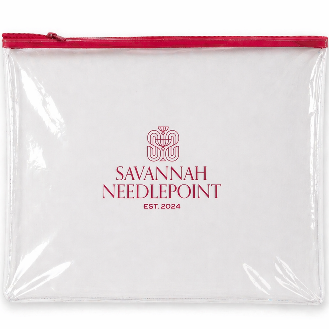 Savannah Needlepoint Project Pouch 17" x 17"