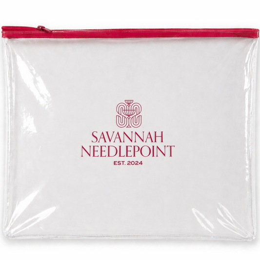 Savannah Needlepoint Project Pouch 13" x 10"