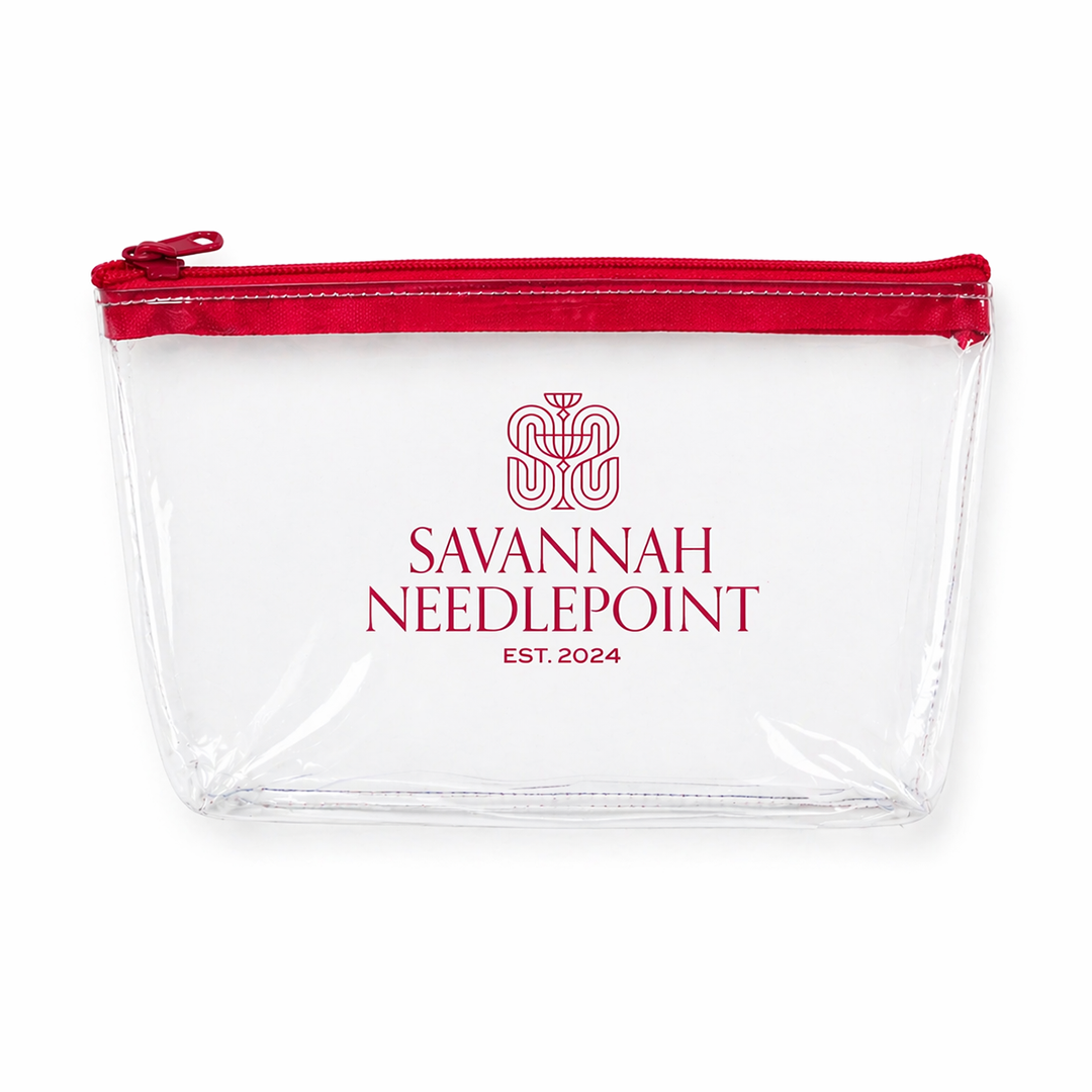 Savannah Needlepoint Project Pouch 8" x 5"