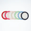 3" Round Self Finishing Leather Magnet