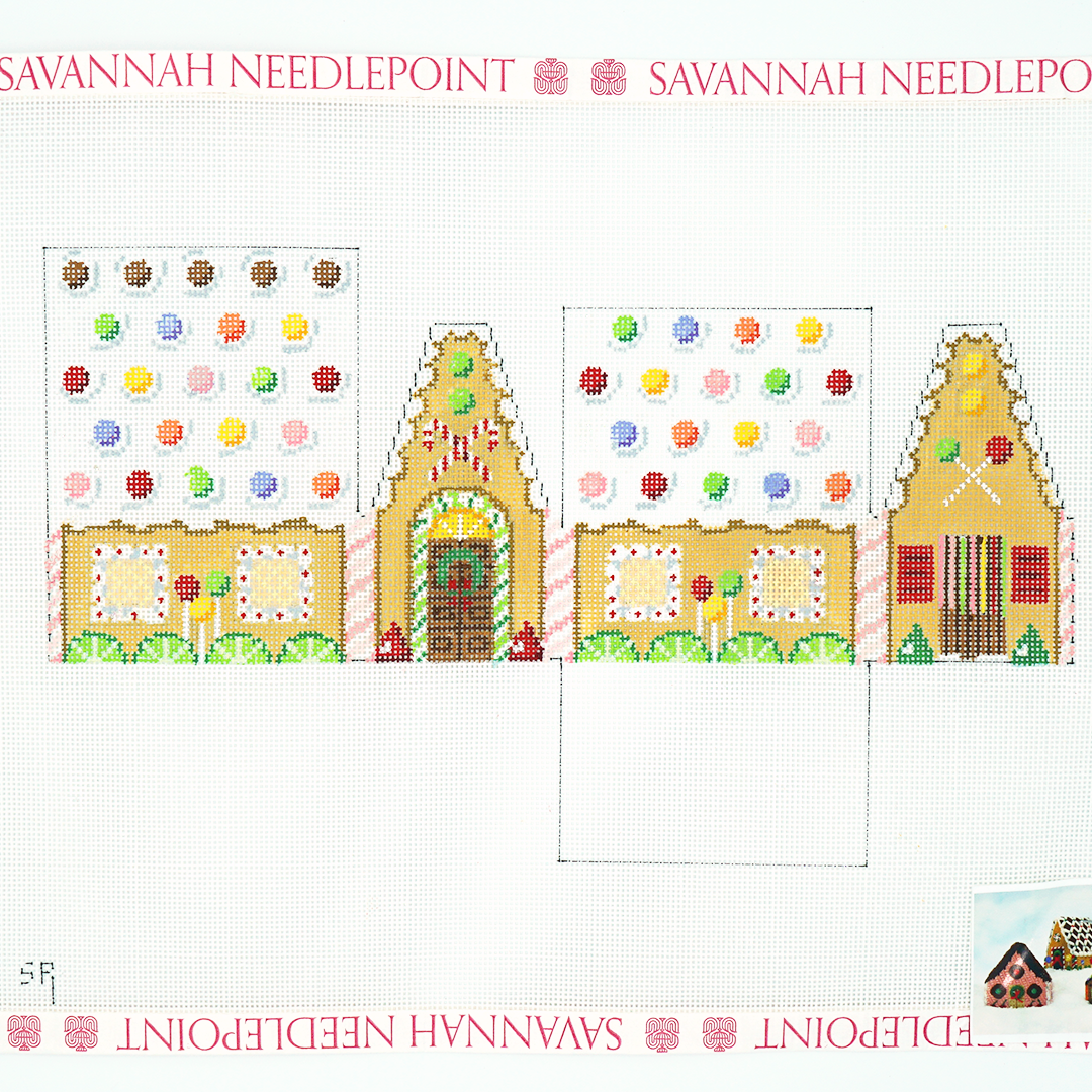 Skittles & Lime Slices 3 D Gingerbread House