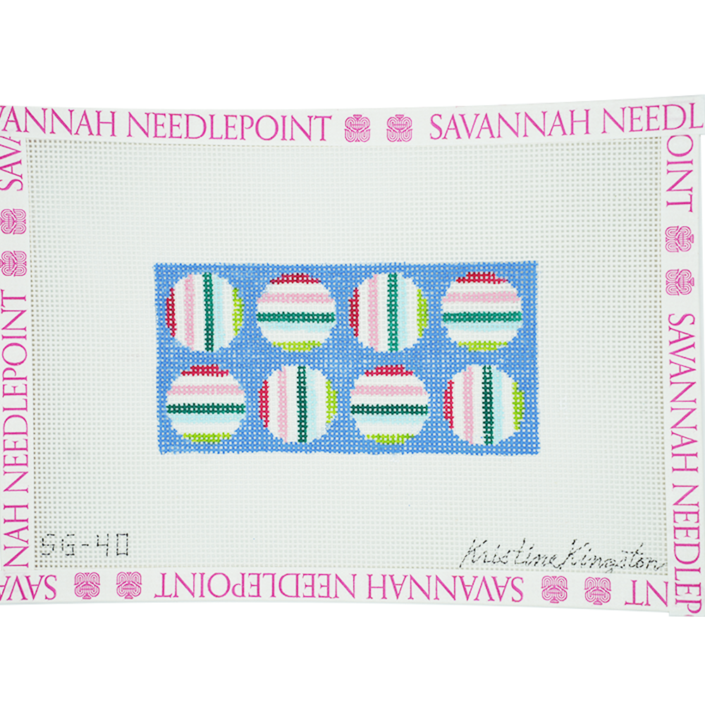Cool Pinks & Greens on Light Blue Sunglass Case