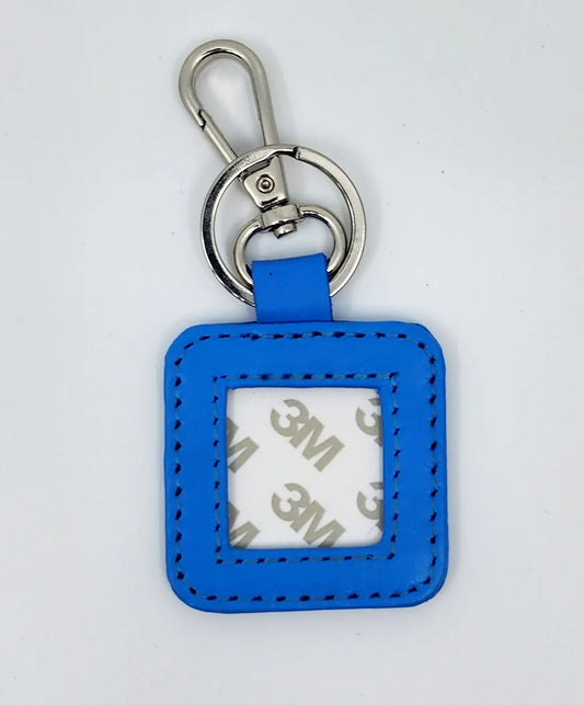 Square Leather Key Fob