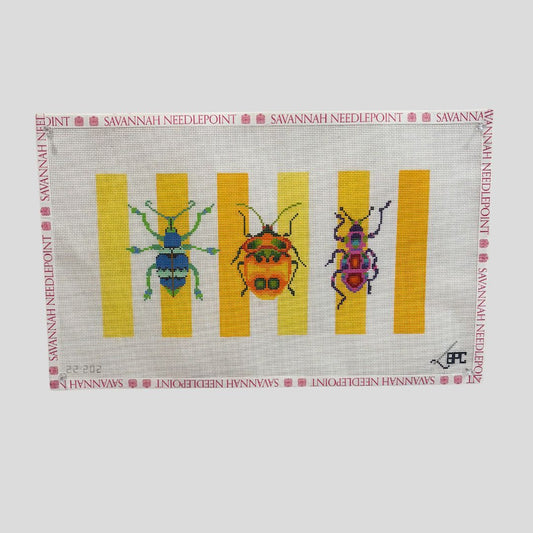 Three Bugs with Stripes