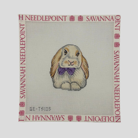 Bunny with Purple Bow