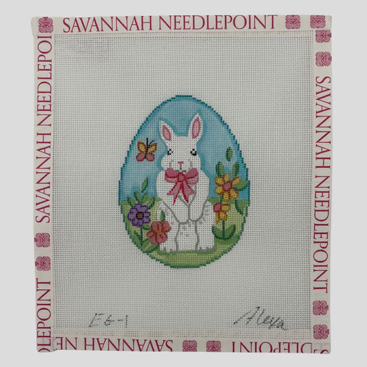 White Easter Egg Bunny Egg