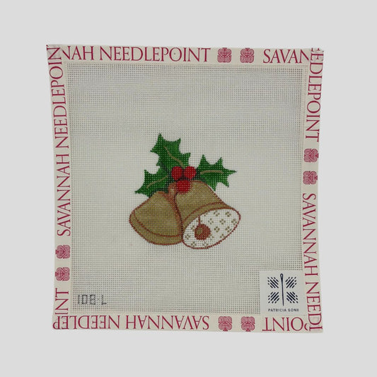 Bells with Holly w/ Stitch Guide