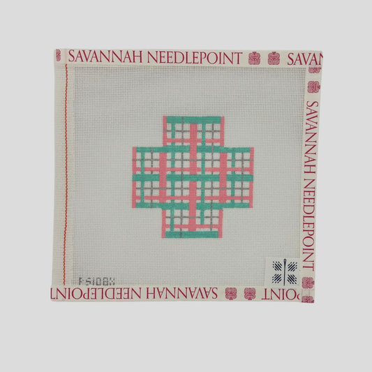 Pink & Aqua Plaid Package w/ Stitch Guide