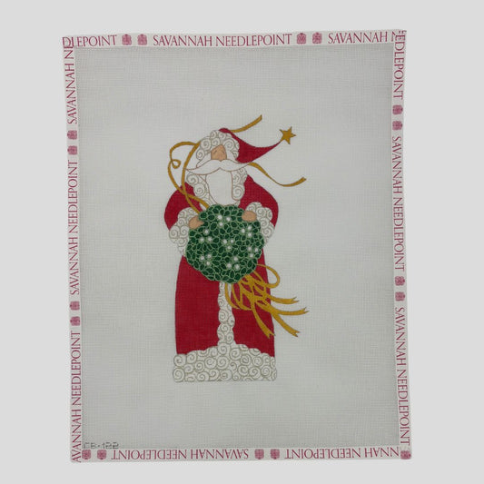 Santa with Wreath