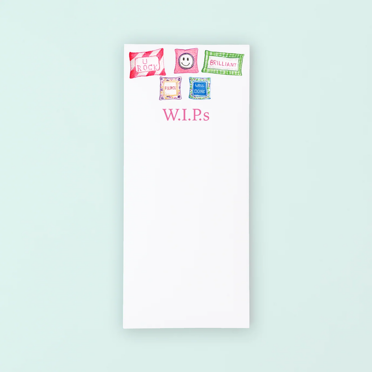 Needlepoint Pillows WIPS List Pad